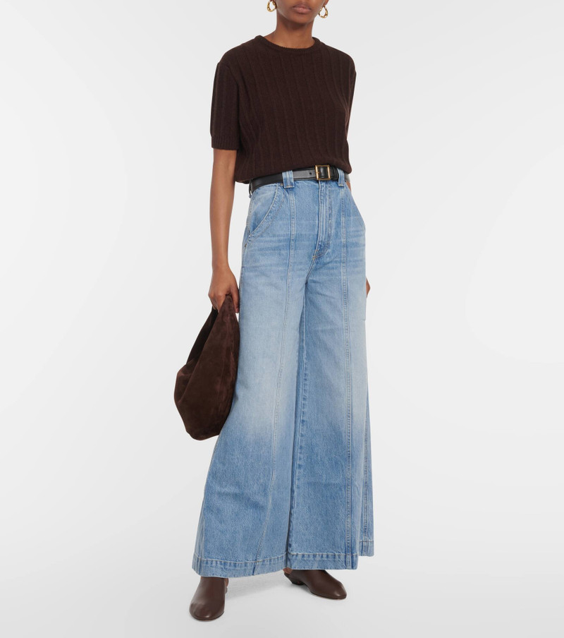 KHAITE Jackie low-rise wide-leg jeans outlook