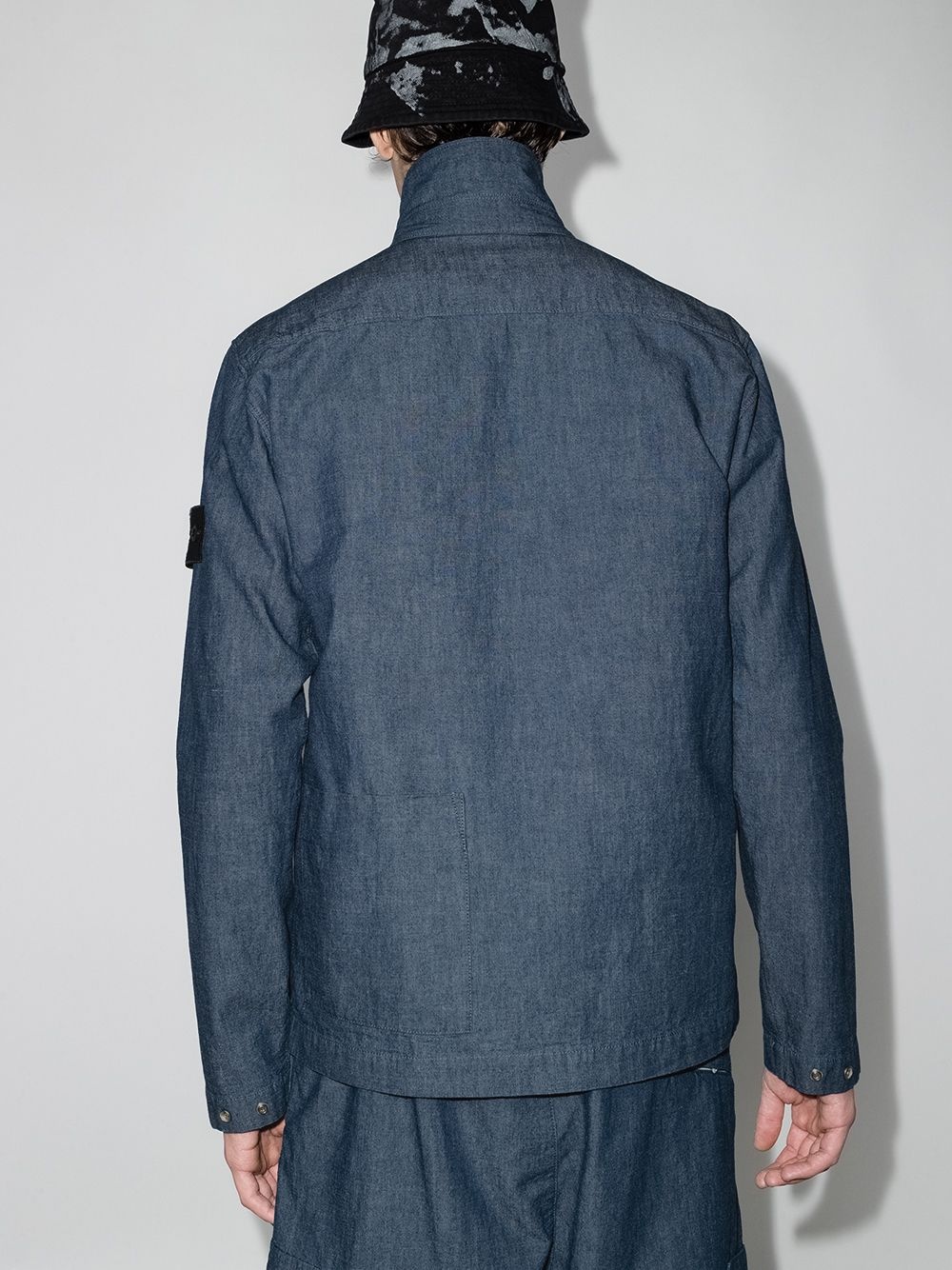 special chambray wash shirt jacket - 3