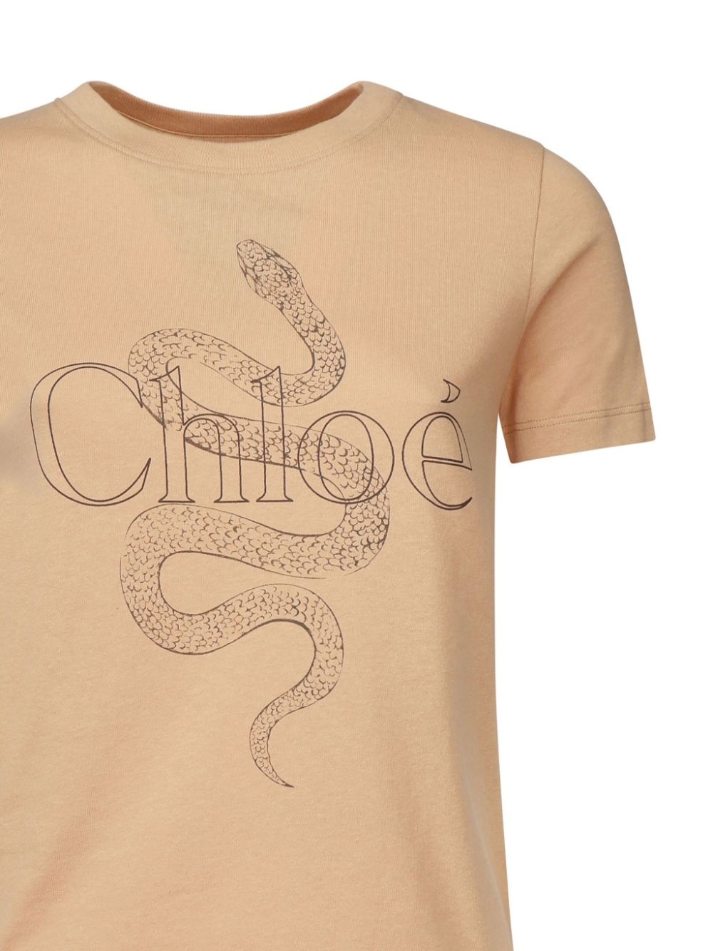 snake print T-shirt - 3