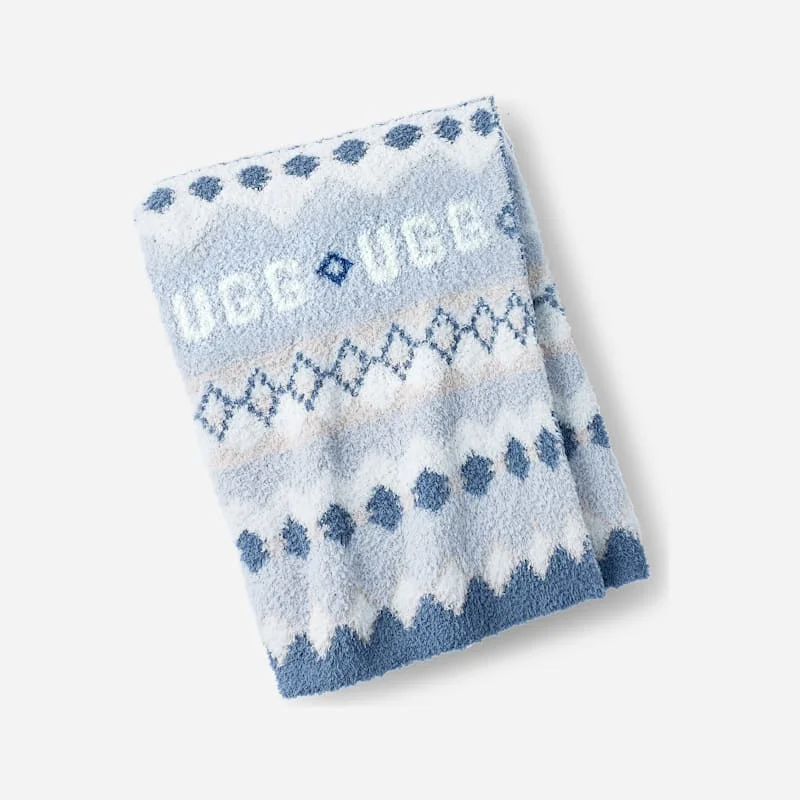 Polaris UGG®isle Throw 50"x70" Blankets in Stone - 1