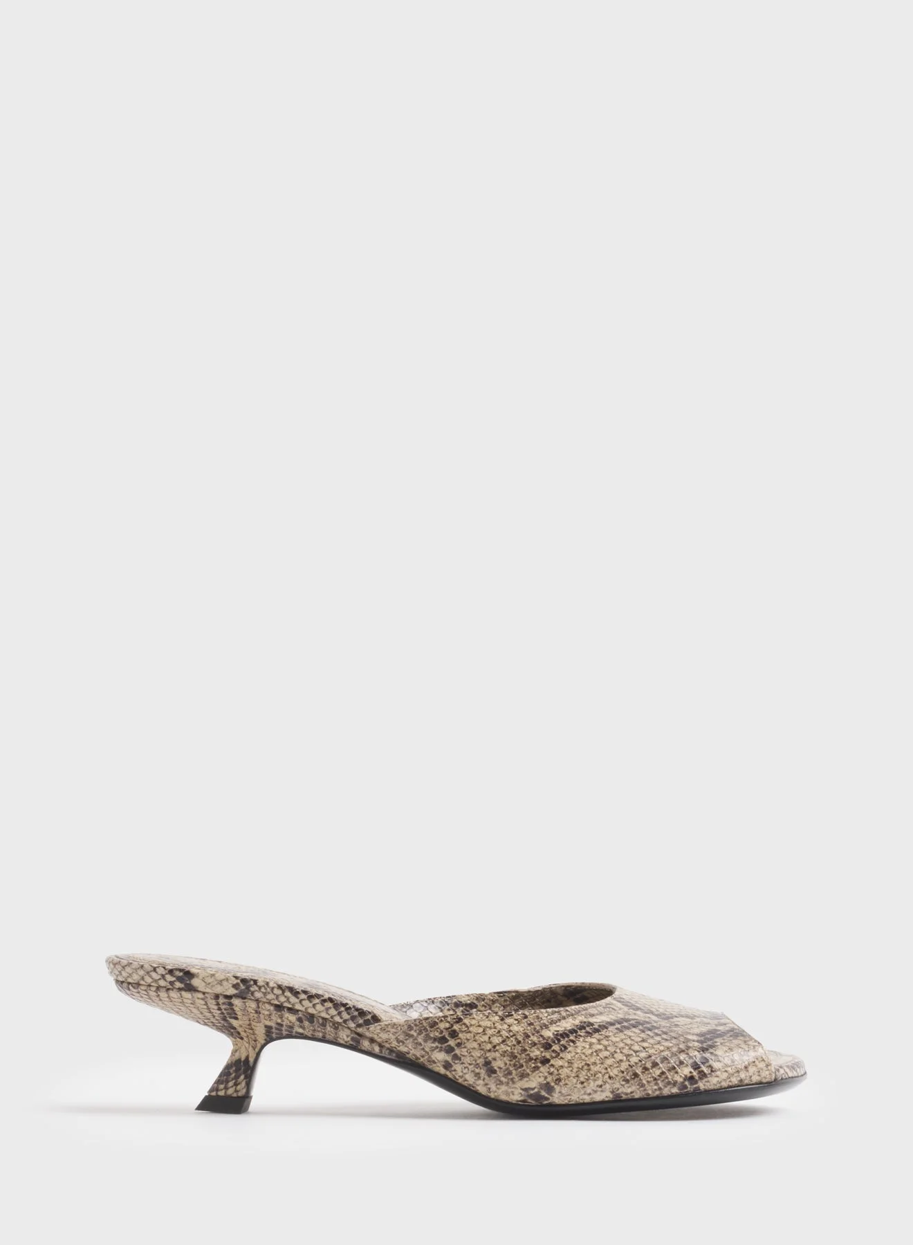Faux python peep-toe mules 45 - 1