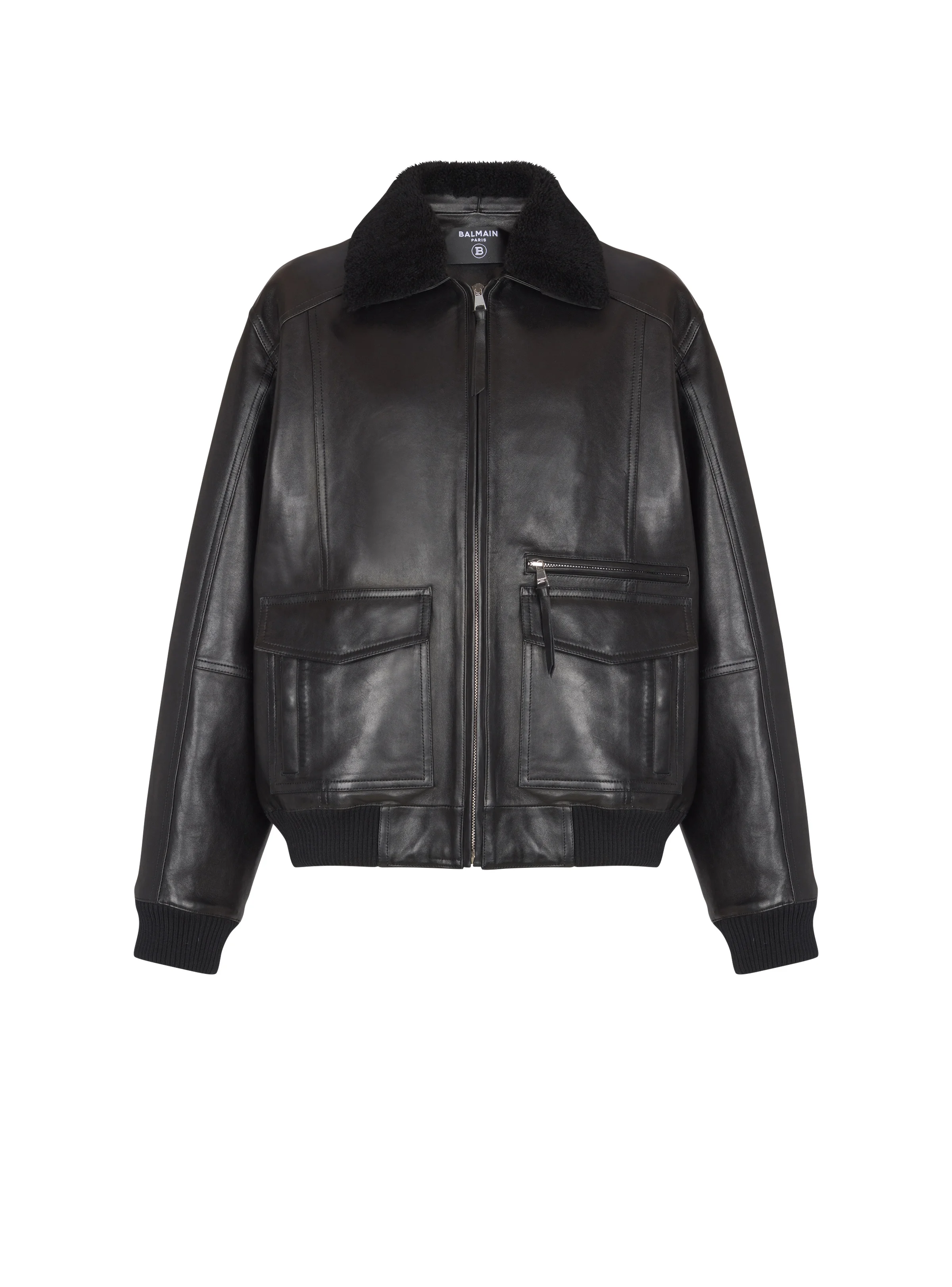 Lambskin aviator bomber jacket - 1