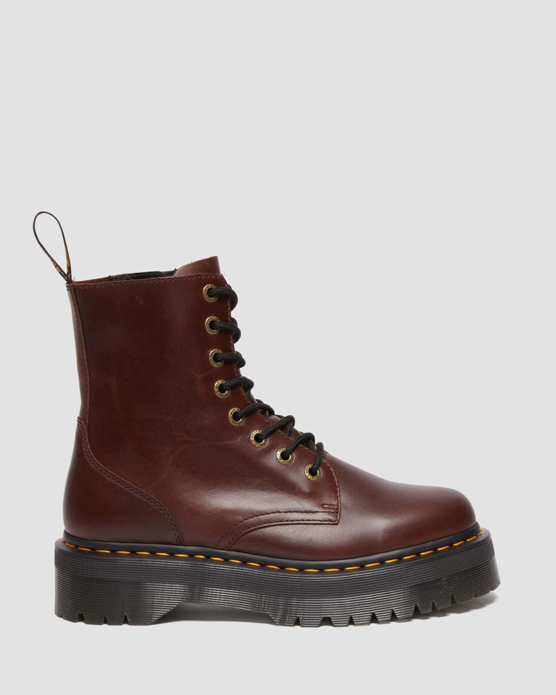 Jadon Boot Pull Up Leather Platforms - 1
