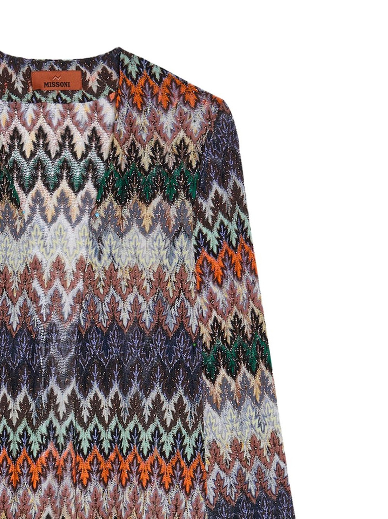 Missoni chevron fine-knit coat outlook