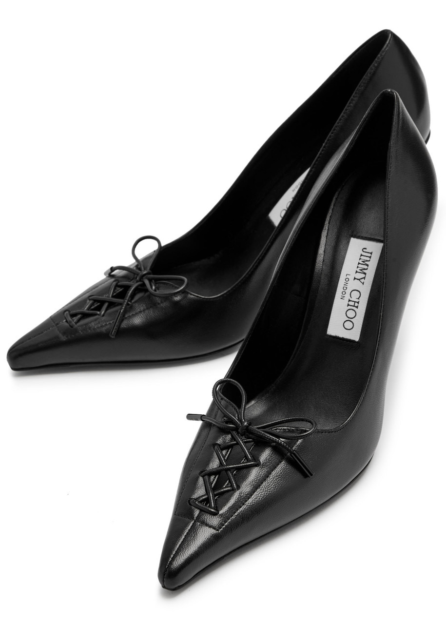 Jimmy Choo Scarlett 95 Lace-up Leather Pumps - 3