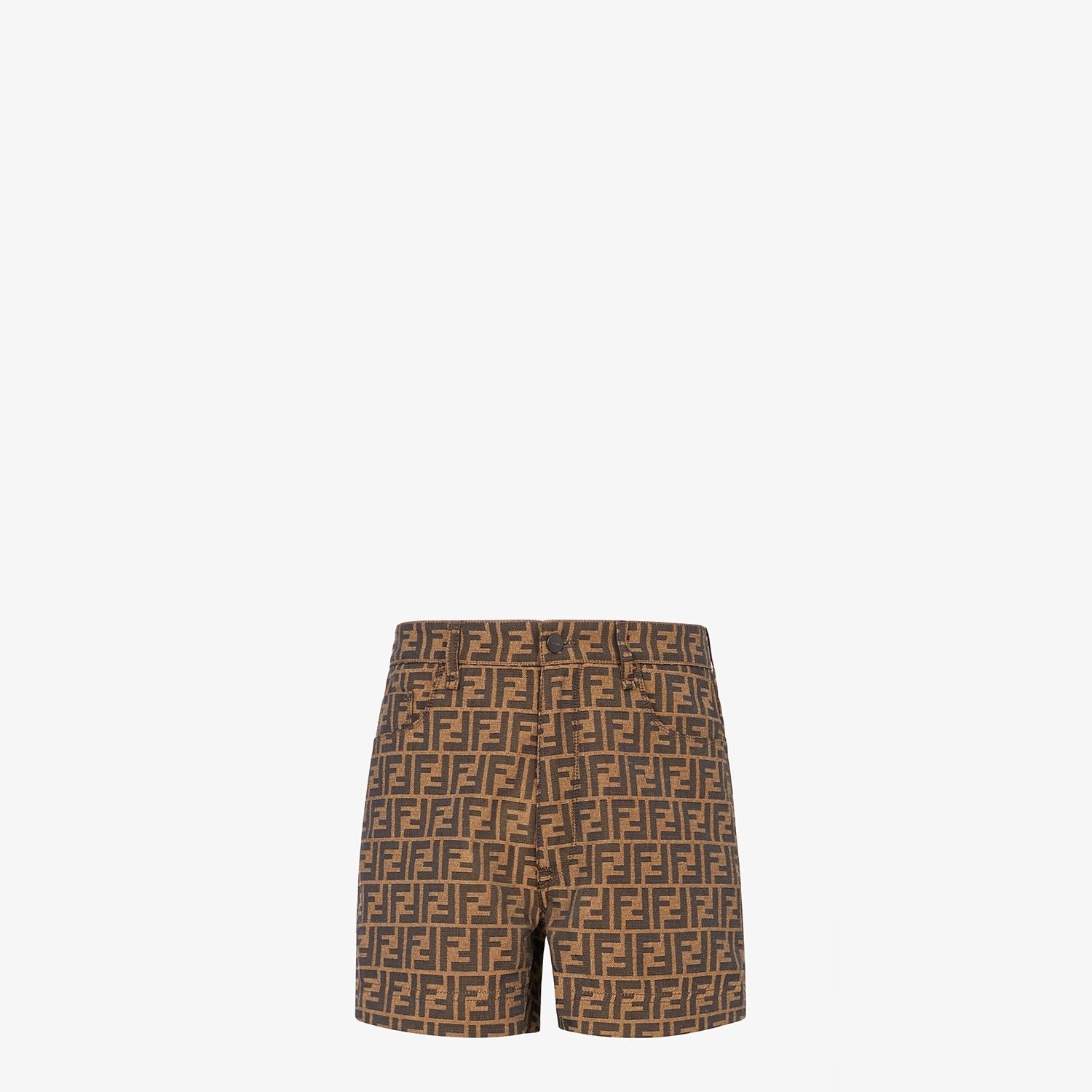 Brown denim Bermudas - 1