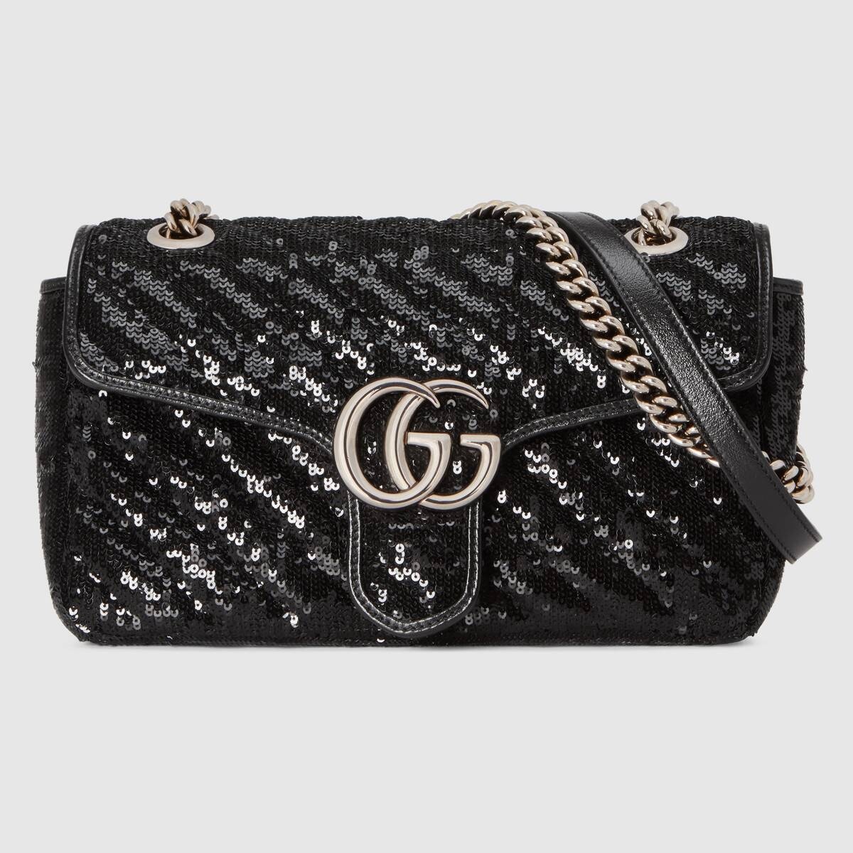 GG Marmont small sequin shoulder bag - 1