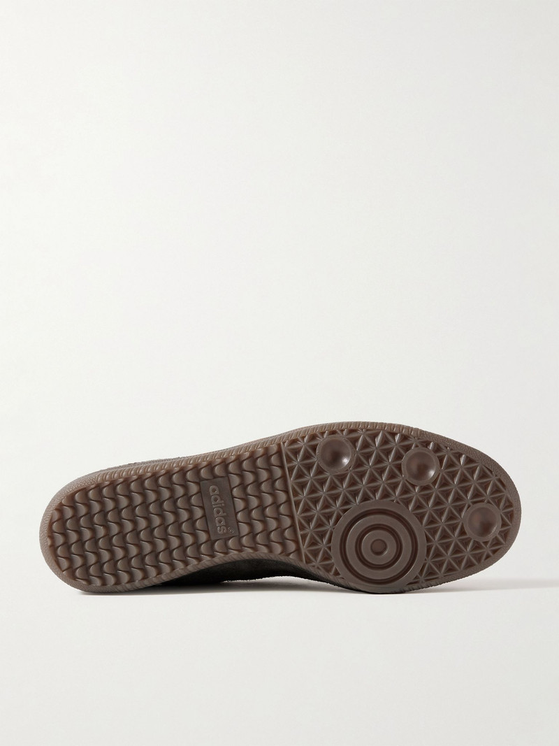 adidas Originals Wensley Spezial Suede and Leather-Trimmed Shell Sneakers Brown outlook