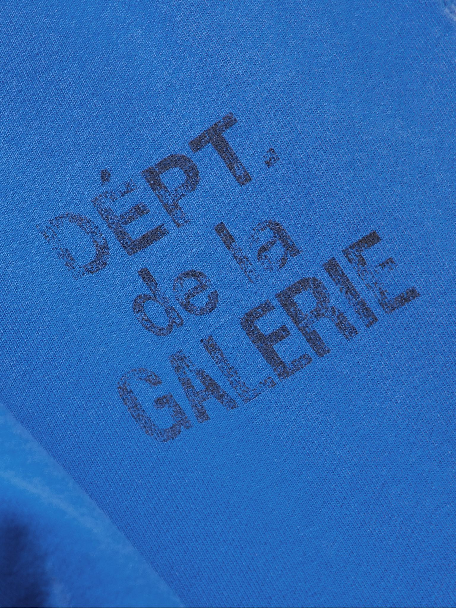 Flared Denim-Panelled Logo-Print Cotton-Jersey Sweatpants Blue - 5