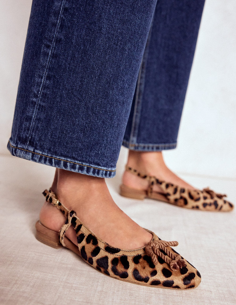 BODEN Easy Slingback Flats-Classic Leopard outlook