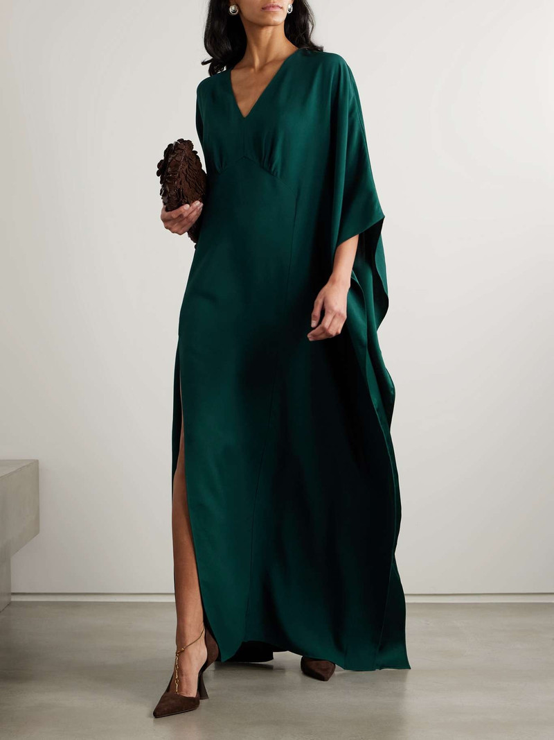 Obsession satin-trimmed crepe gown 3