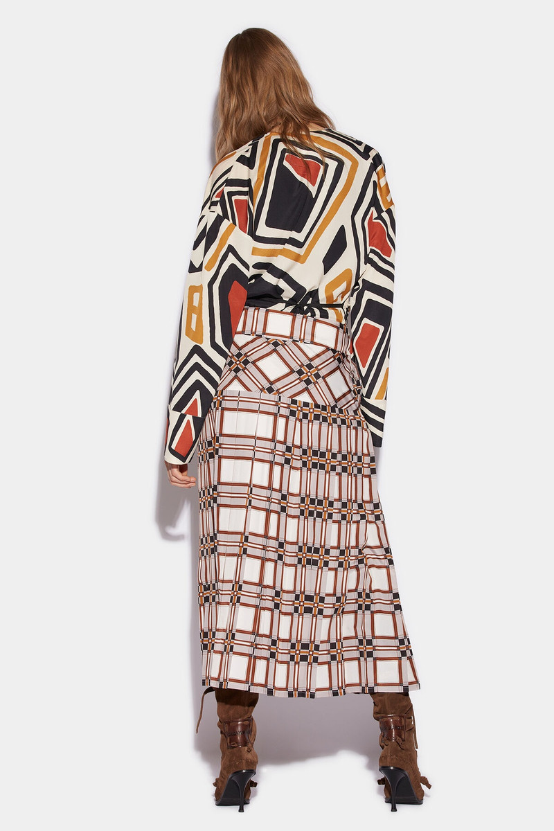 DSQUARED2 TARTAN PLEATED SKIRT outlook