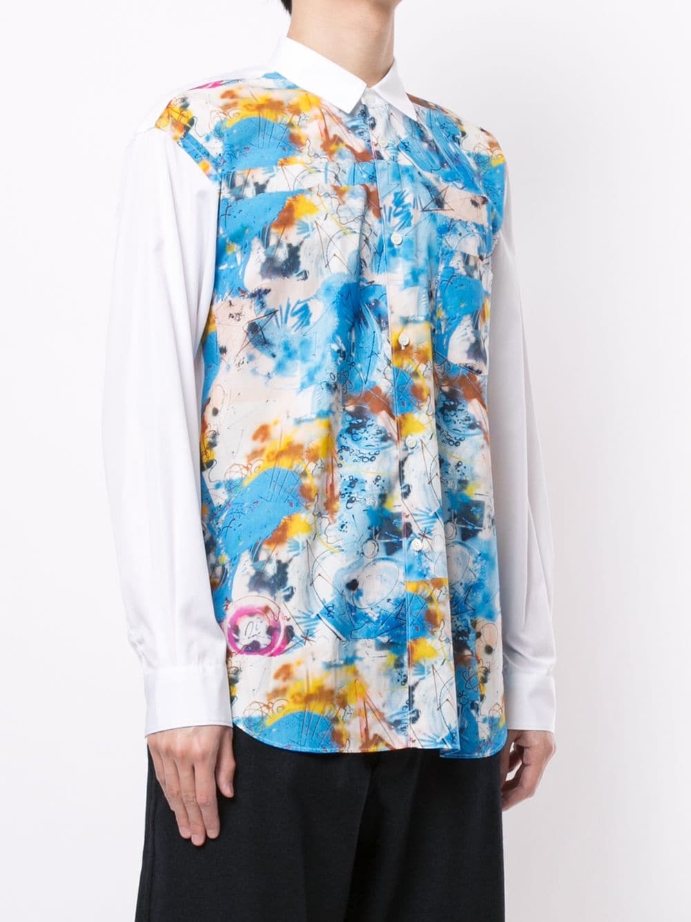 Futura print panelled shirt - 3