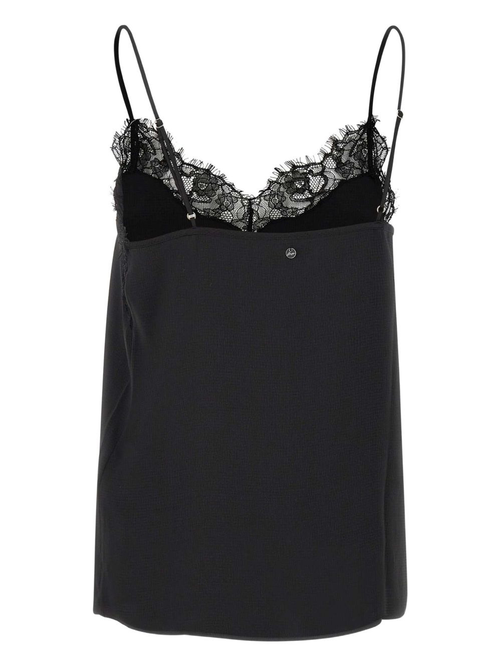 lace-trimmed top - 3