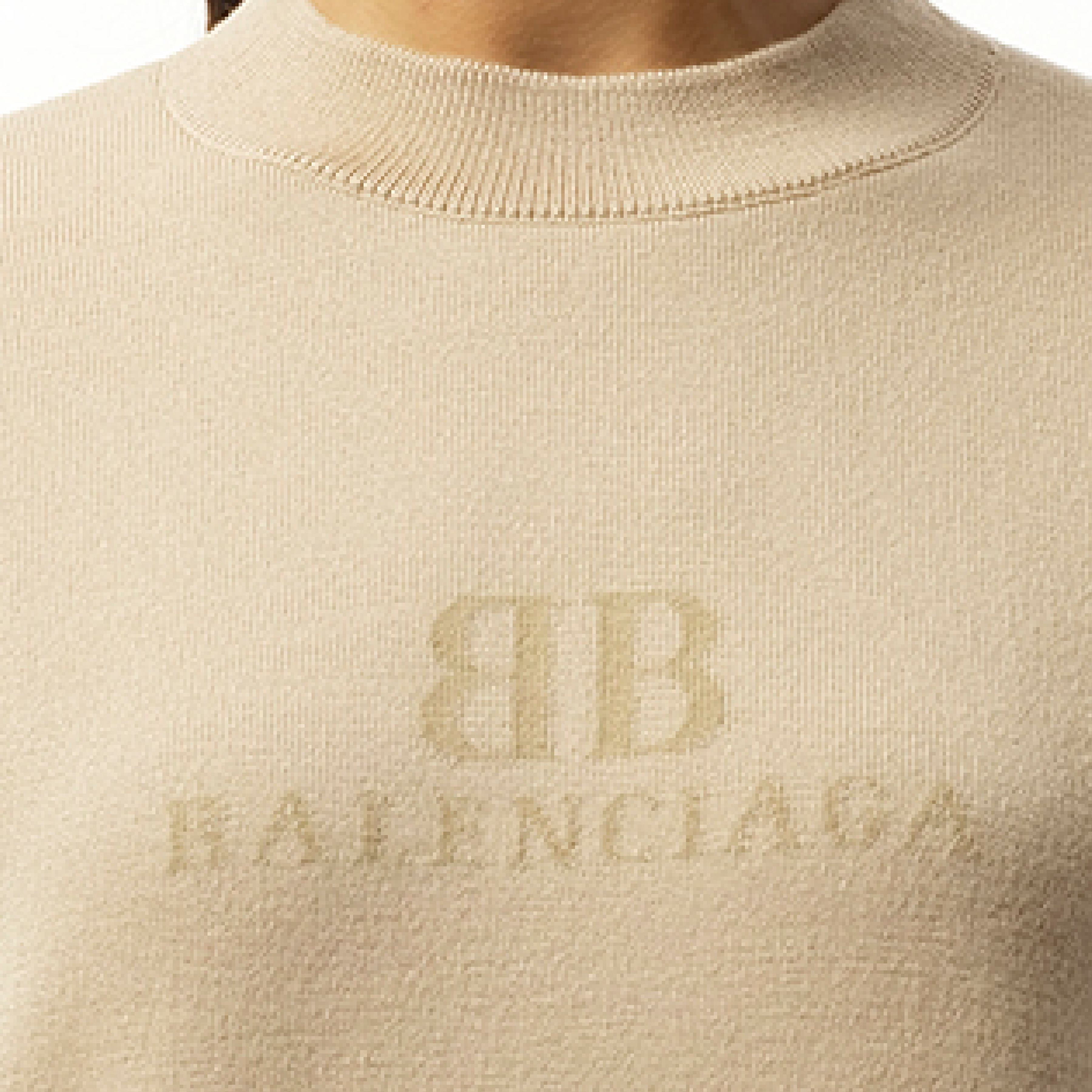 Cropped Sweater in Beige - 3