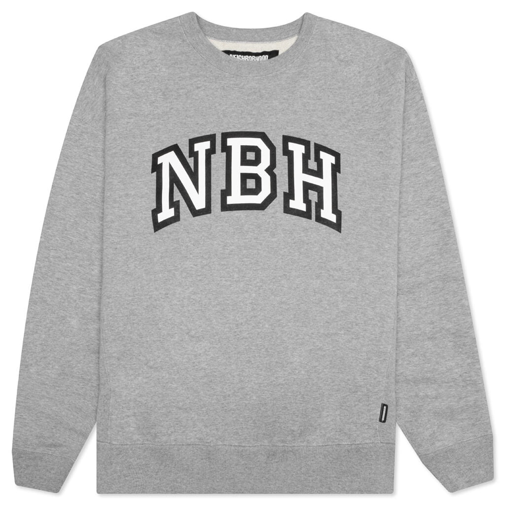 COLLEGE CO L/S CREWNECK - GREY - 1