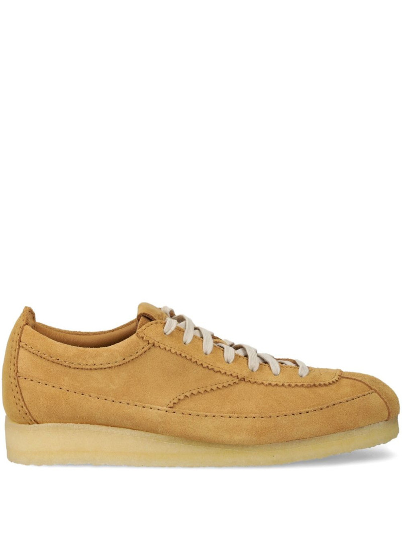 topstitched lace-up sneakers 1