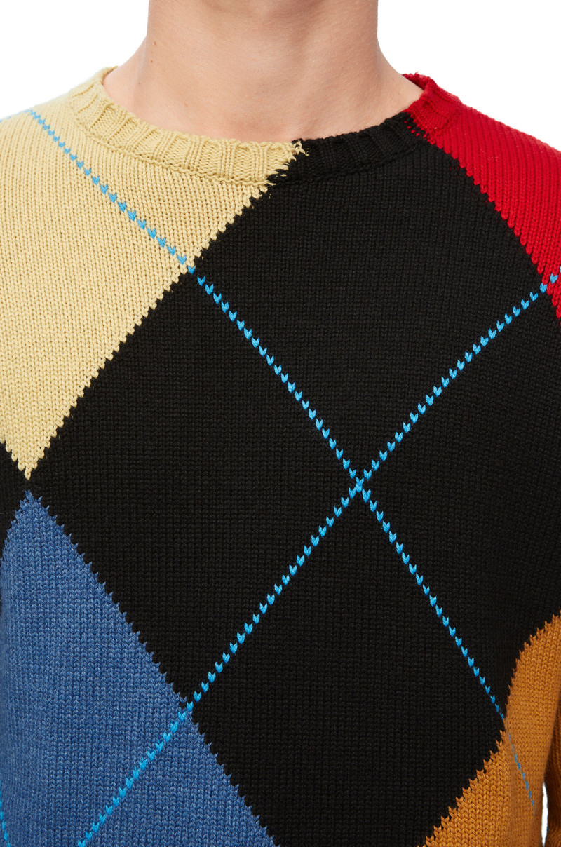 Argyle sweater in cashmere 5