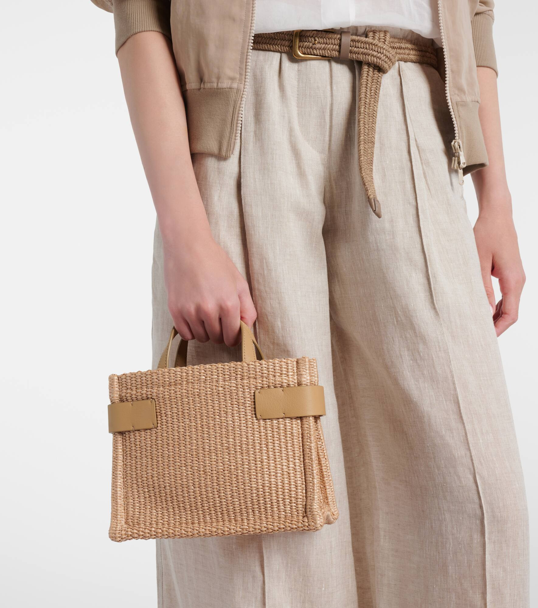 Essence Large raffia tote bag - 2