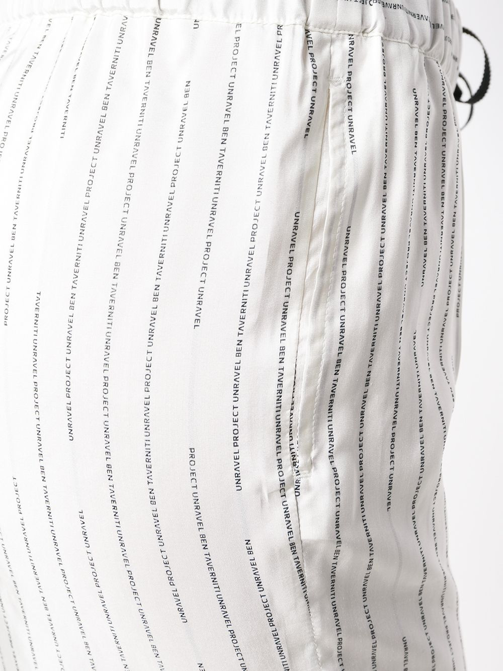 logo stripe palazzo trousers - 5
