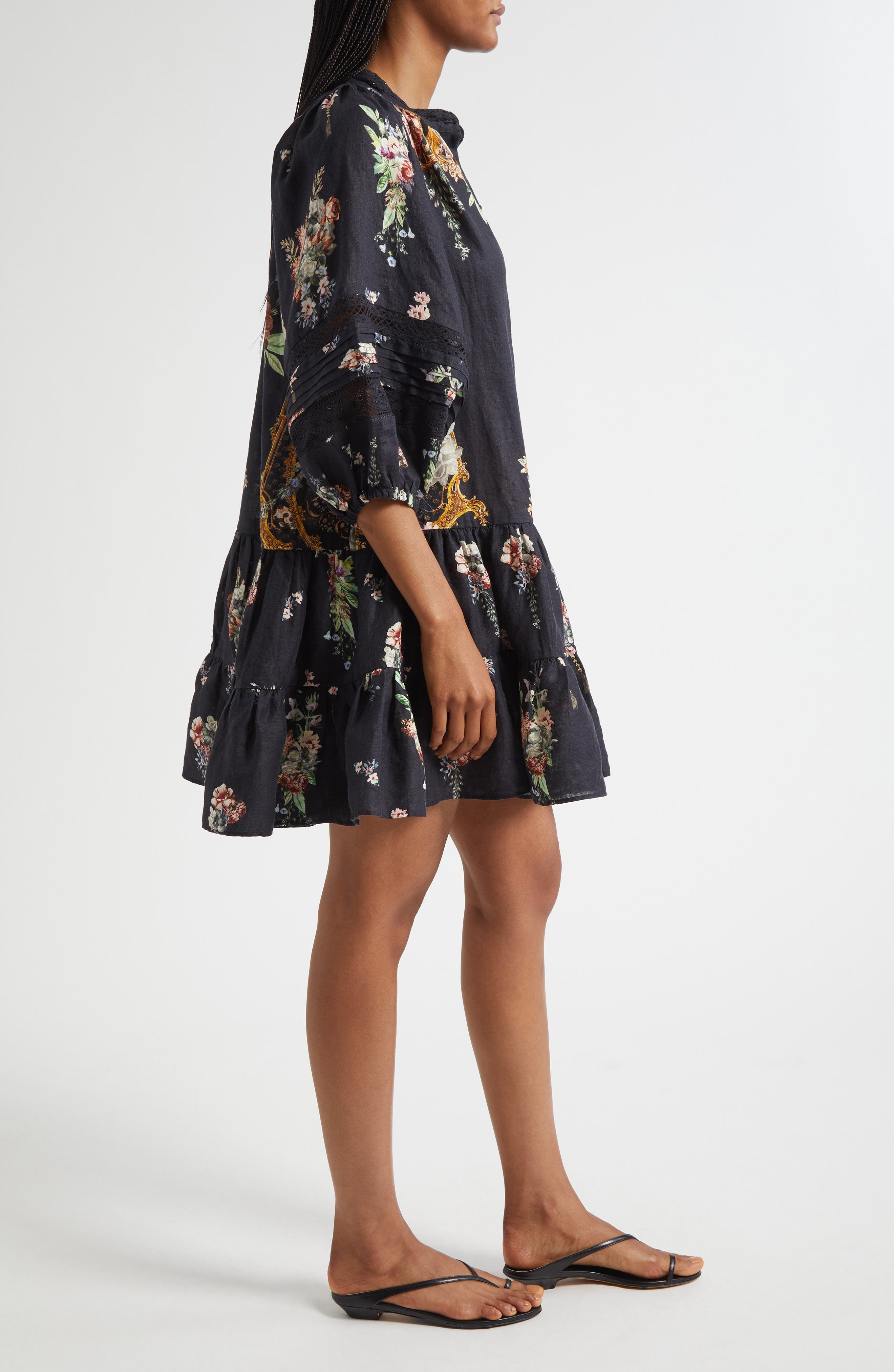 Camilla Noble Endeavors Puff Sleeve Linen Shirtdress at Nordstrom - 3