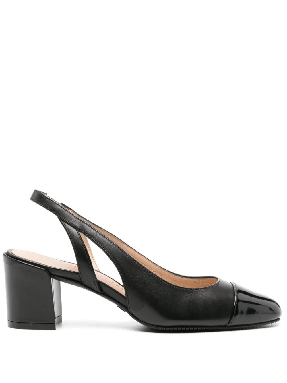 Sleek 50mm leather pumps - 1