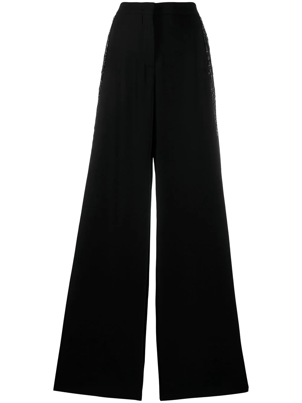 sequin embellished wide-leg trousers - 1