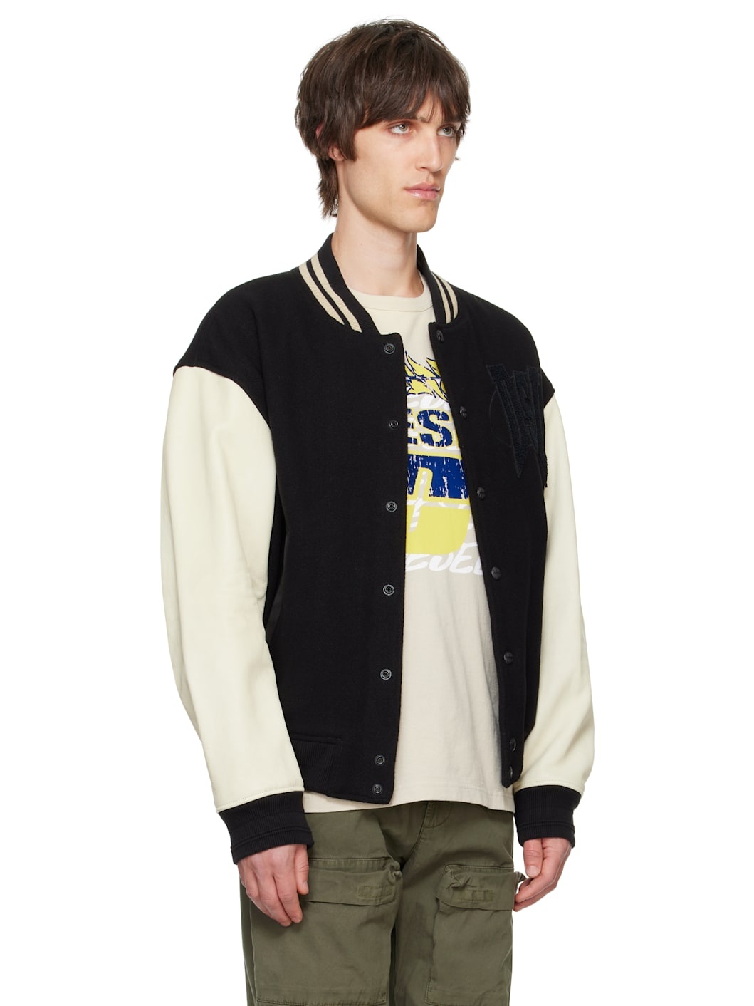 Black L-Nyman Bomber Jacket - 2