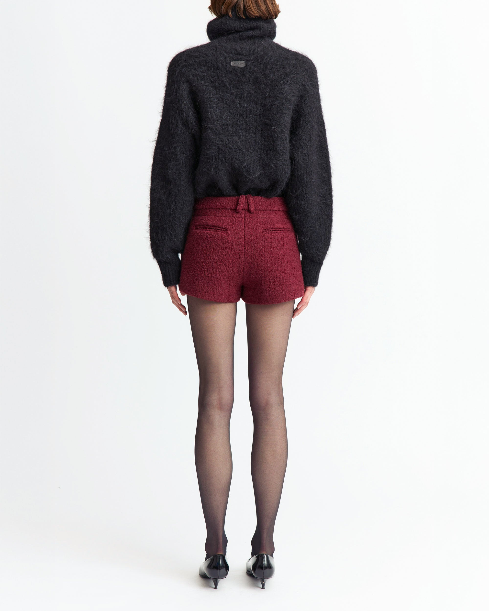 ROLL NECK SEPHIA JUMPER IN KNIT - 4