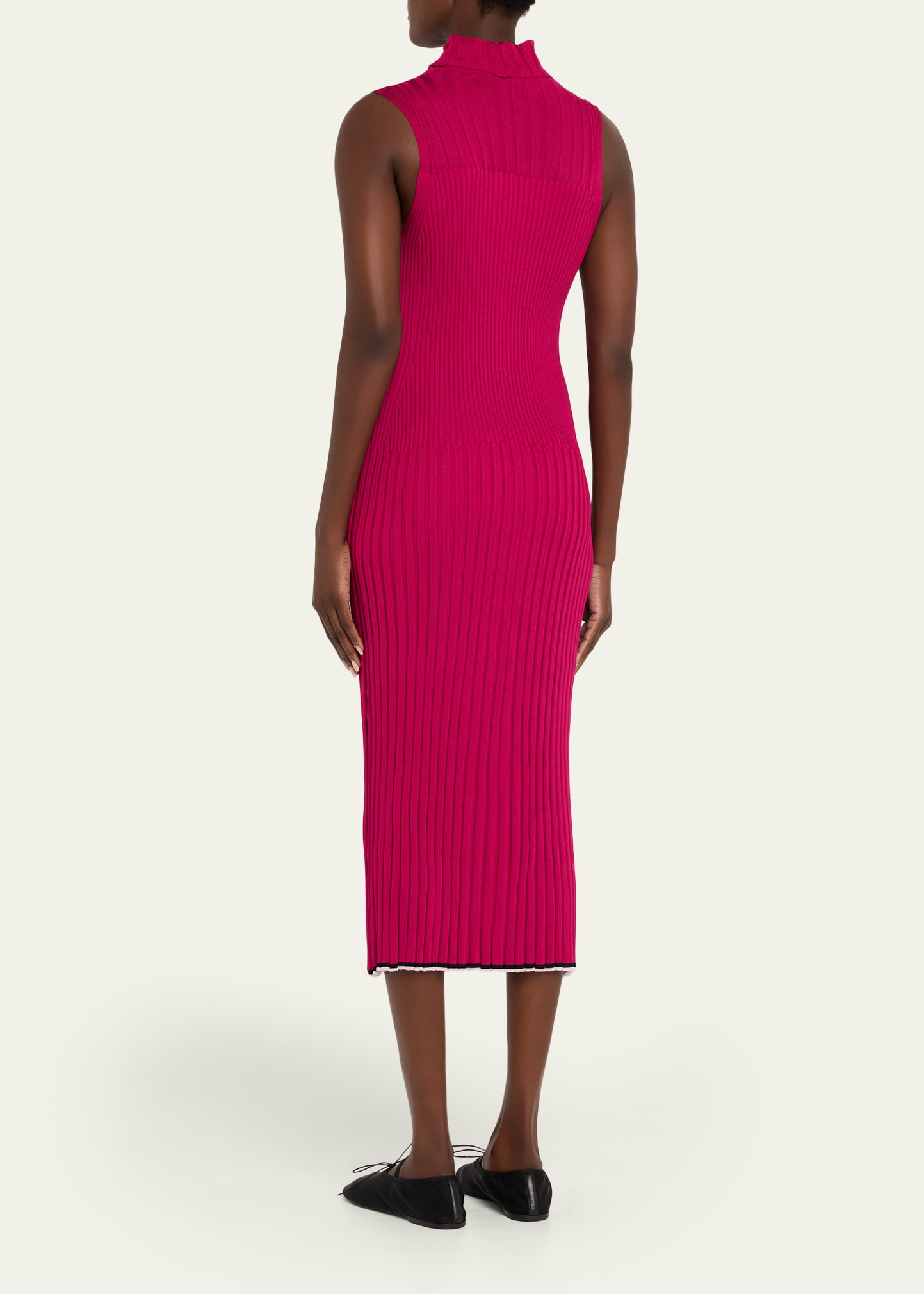Maia Ribbed Turtleneck Dress - 3