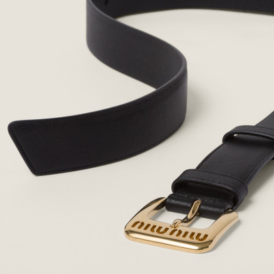 Miu Miu Nappa leather belt outlook