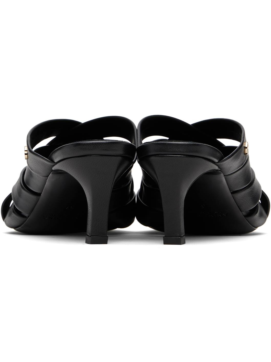 Black Eve Mule Heeled Sandals - 2