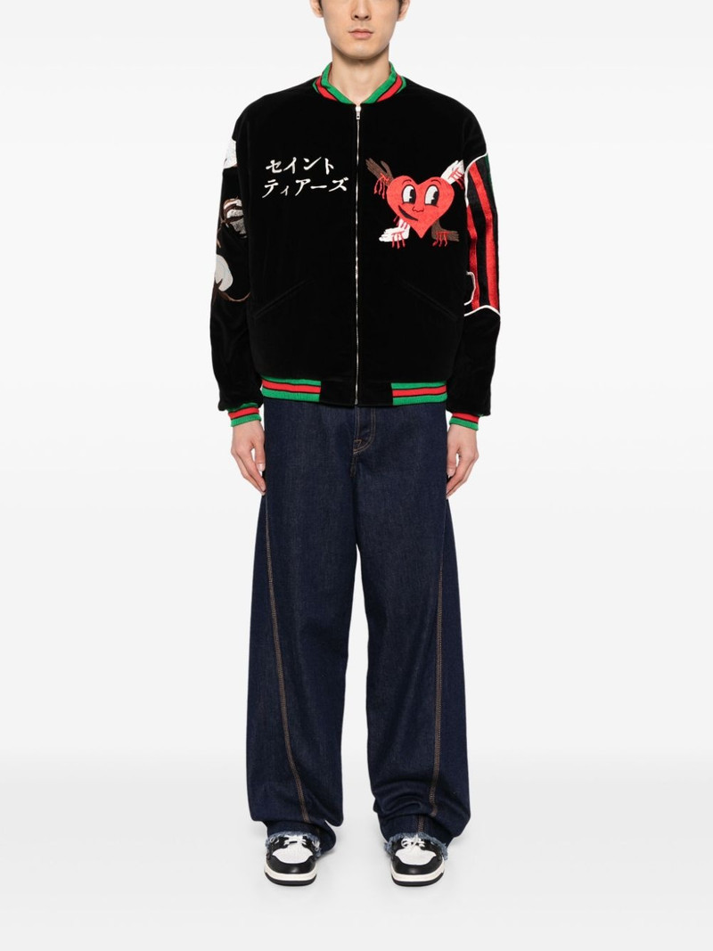 SAINT M×××××× x Sukajyan reversible bomber jacket outlook