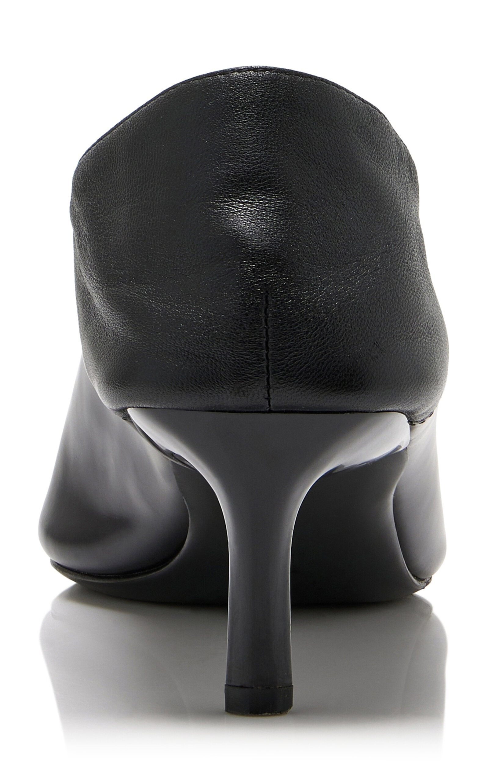 Classic Fold Leather Pumps black - 4