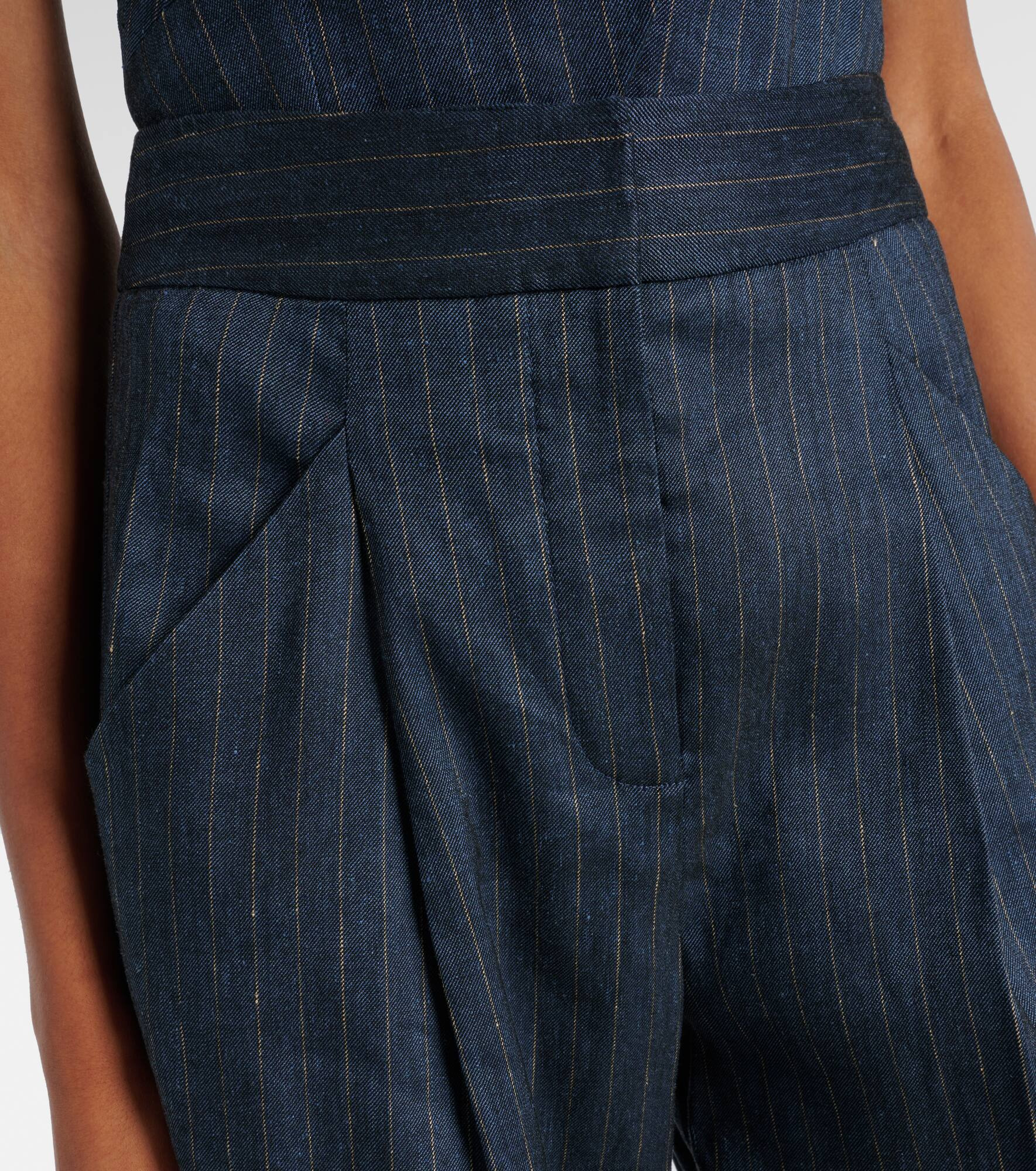 Rimini linen-blend wide-leg pants - 4