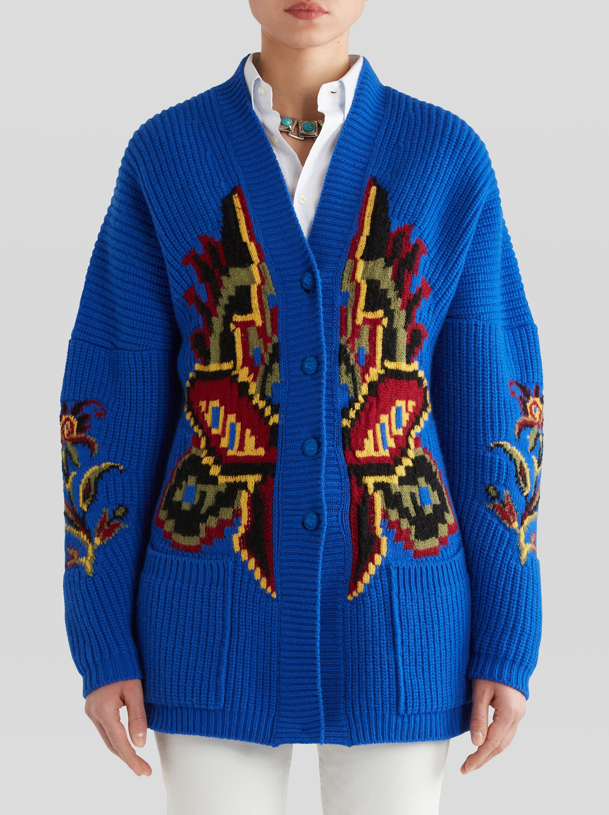 JERSEY JACQUARD COAT - 2