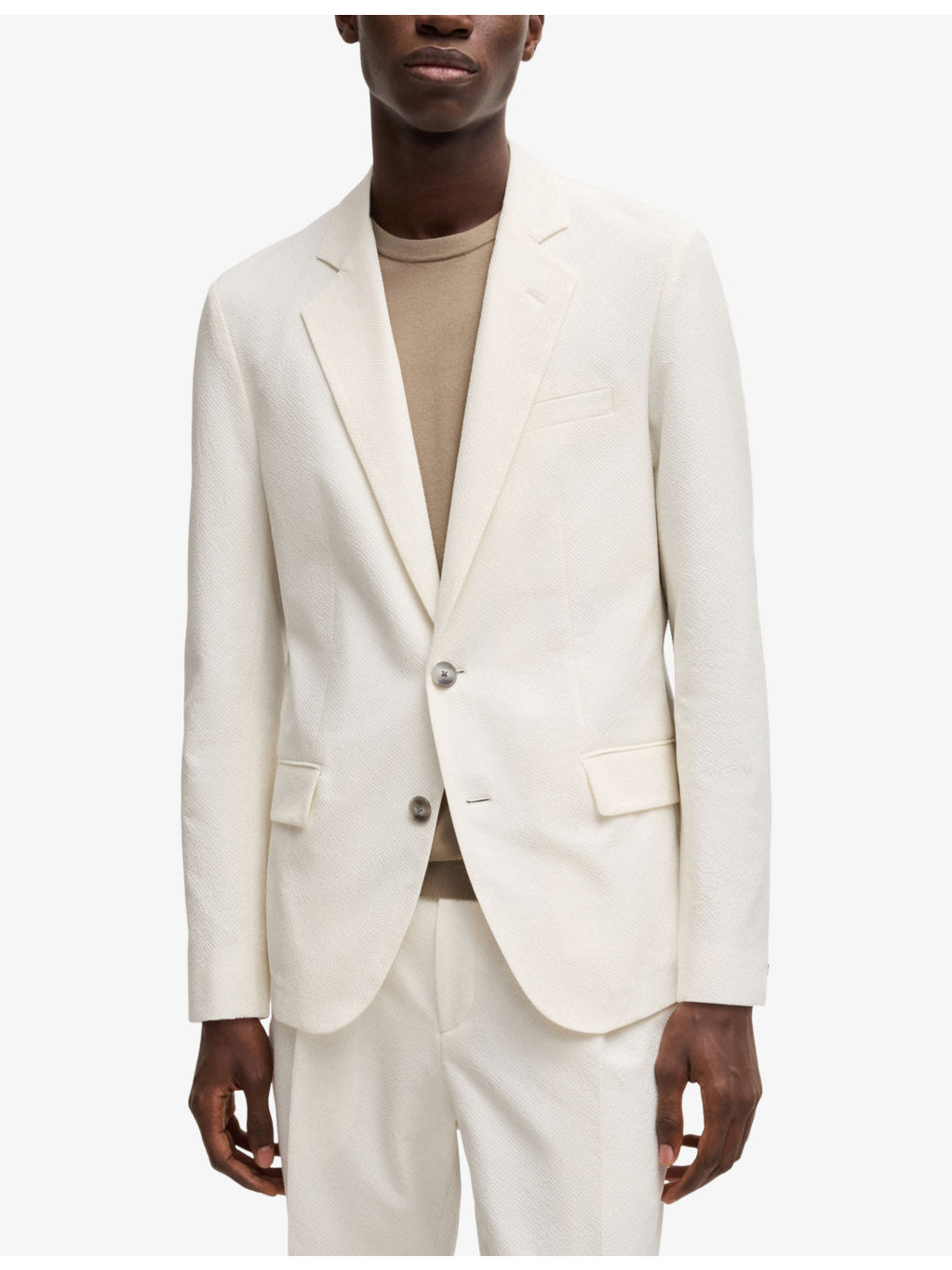 Slim-Fit Single-Breasted Woven Suit - 3