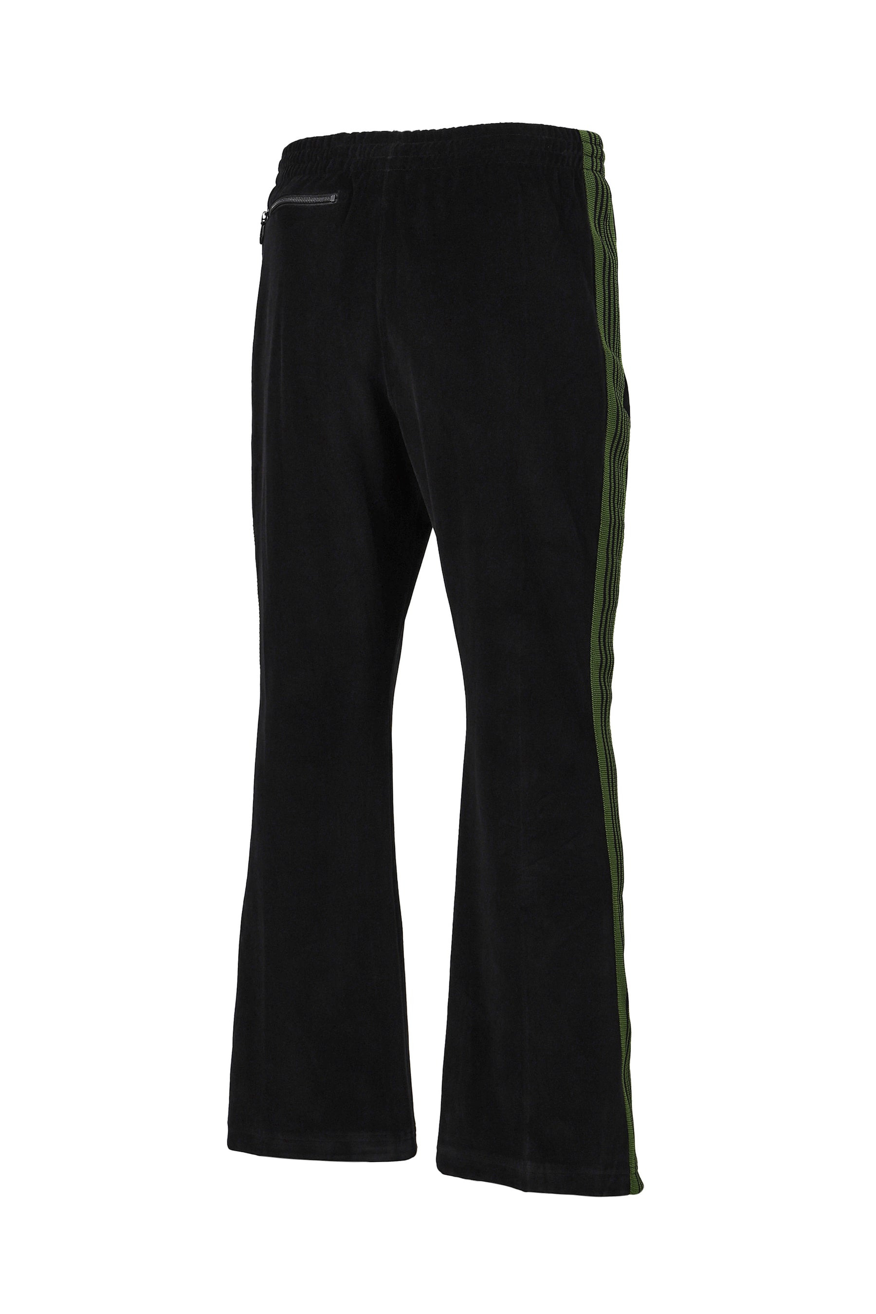 BOOT-CUT TRACK PANT - C/PE VELOUR / BLK - 6