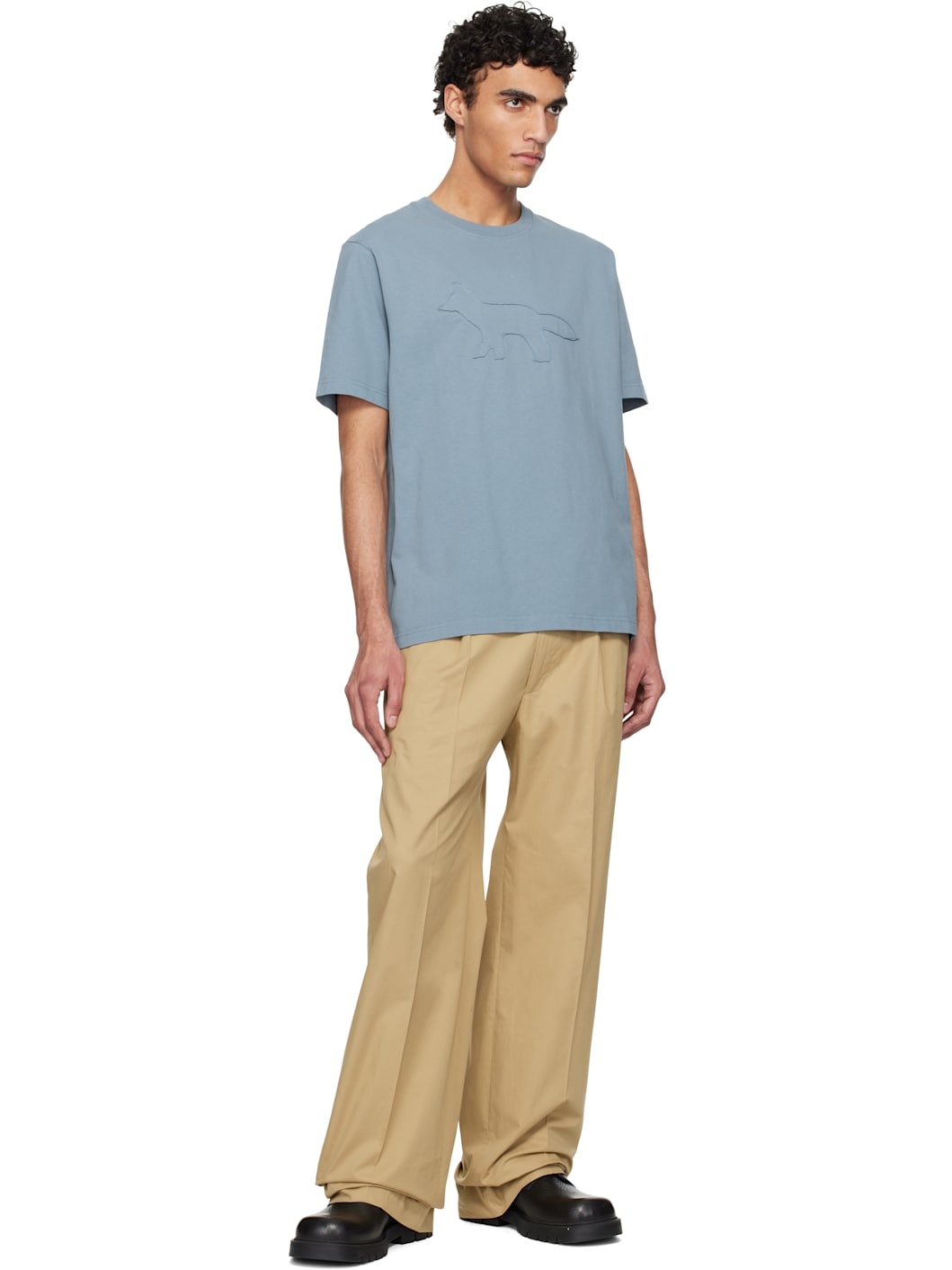 Gray Crafted Profile Fox Comfort T-shirt - 4