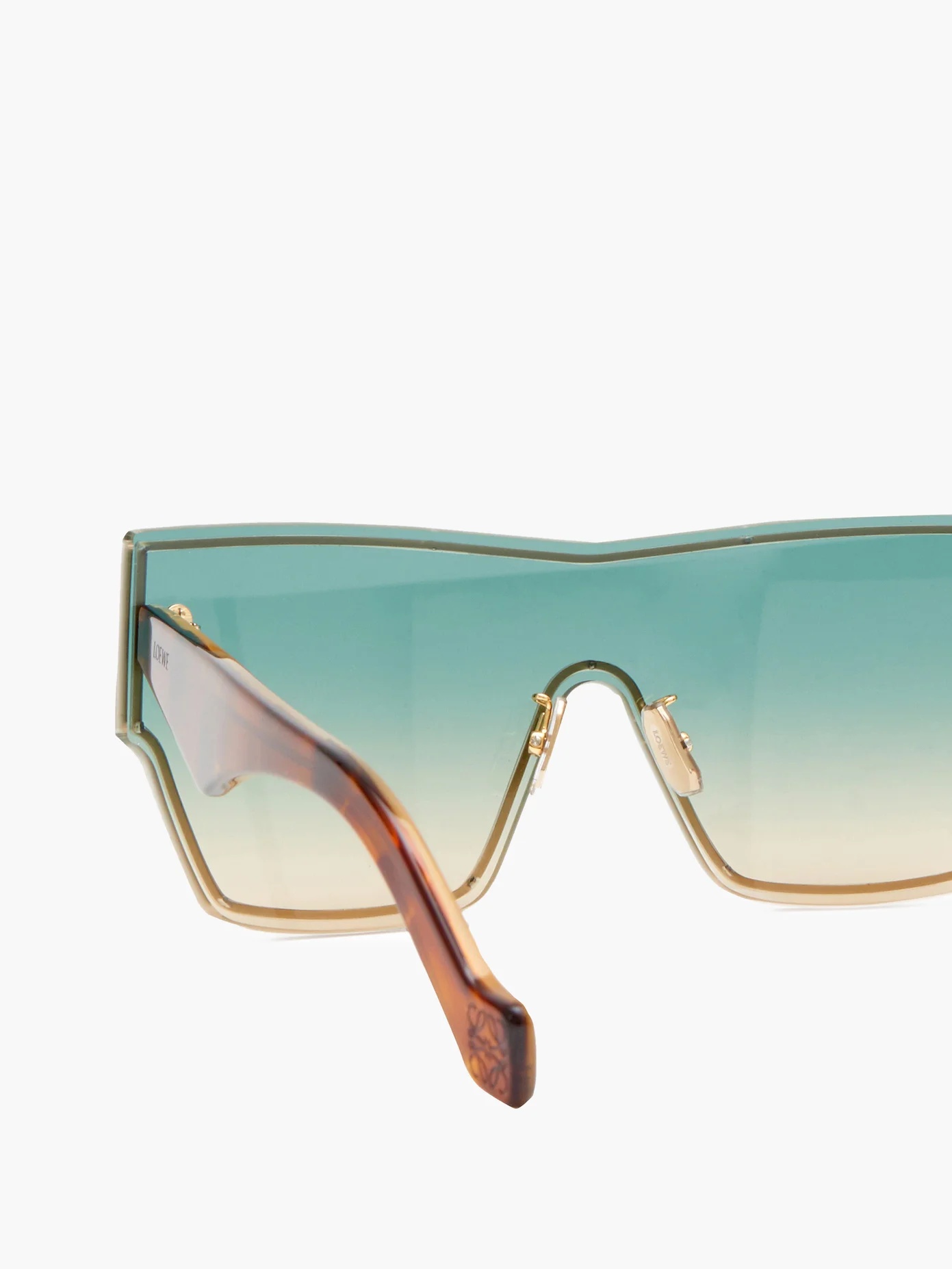 Gradient shield-lens acetate sunglasses - 2