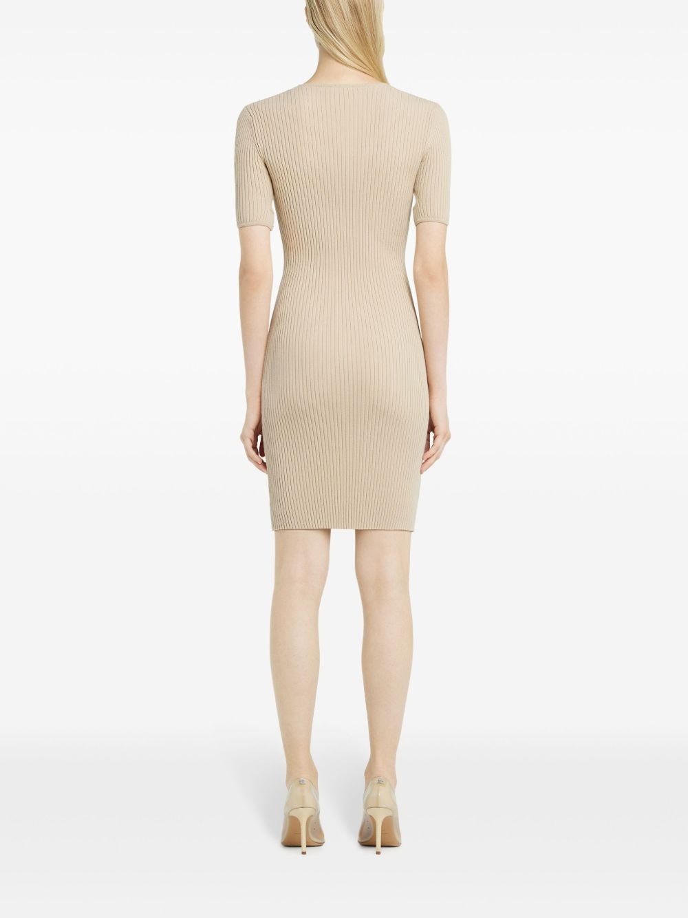 cut-out mini dress - 4