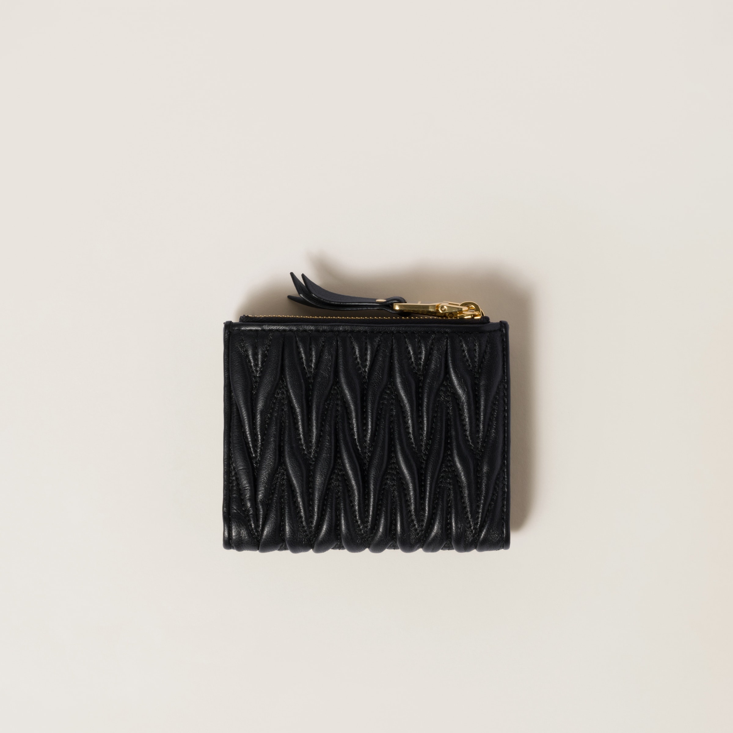 Small wallet in matelassé nappa leather - 3