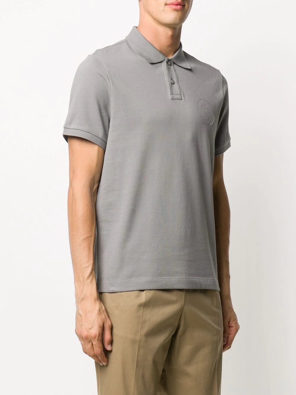 logo-print cotton polo shirt - 3