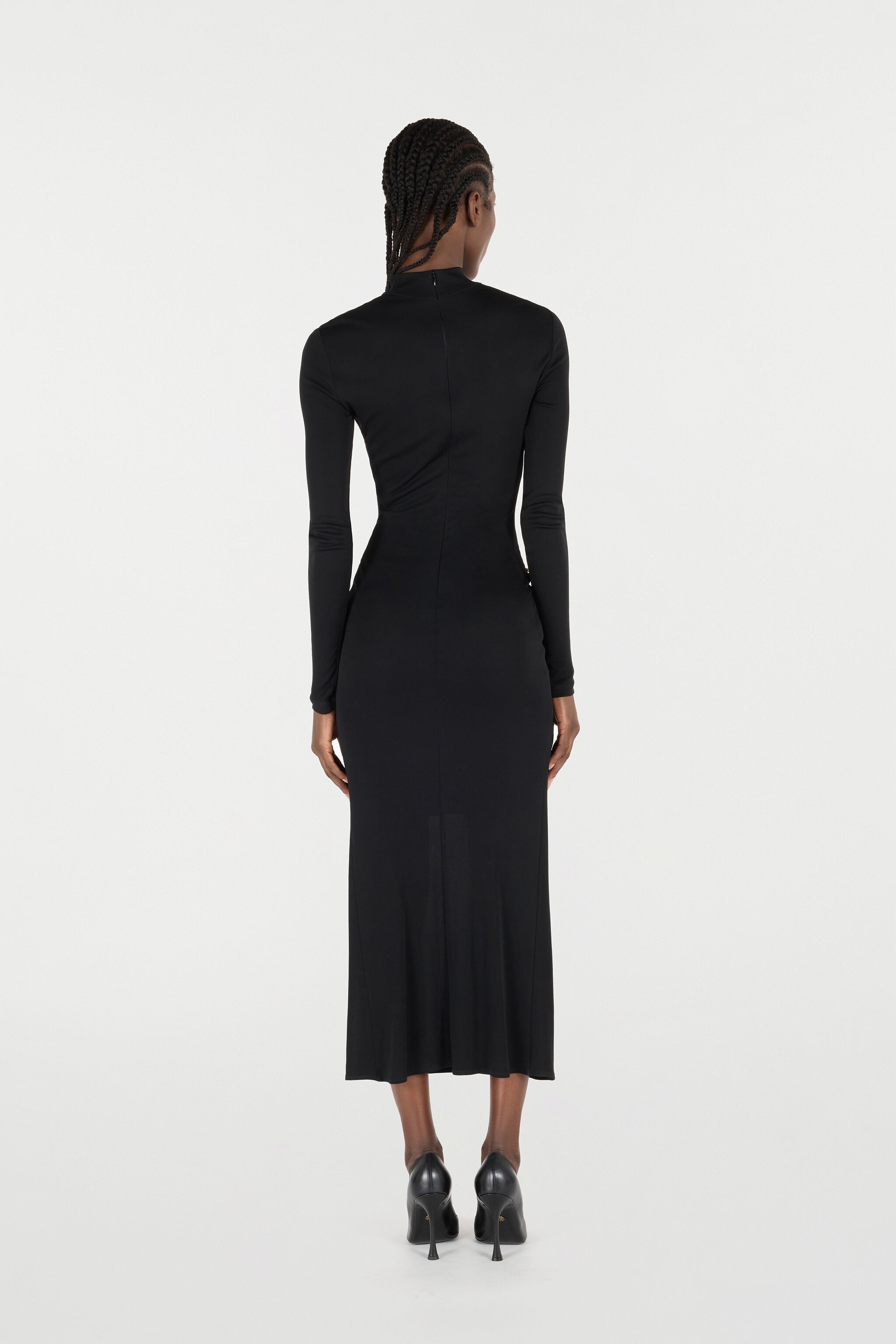 Long Dress With Ruffle Detail - 4