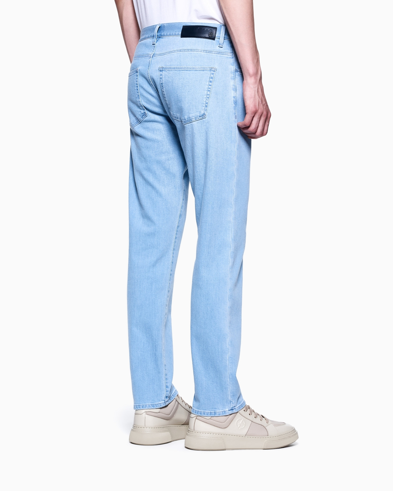 FIVE-POCKET, REGULAR-FIT, STRETCH COTTON-DENIM TROUSERS - 3