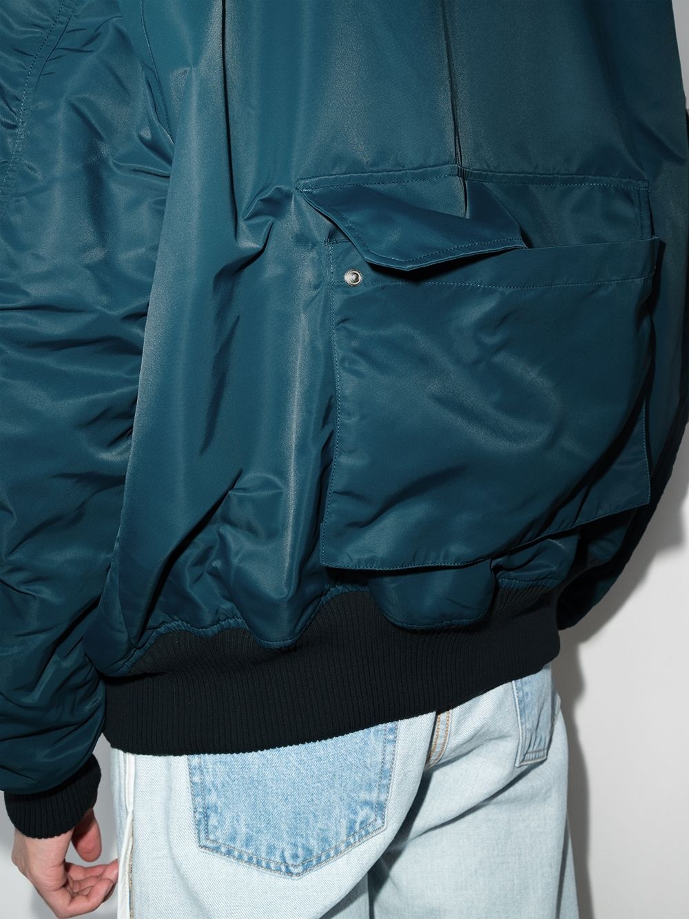 reversible zip-up bomber jacket - 4