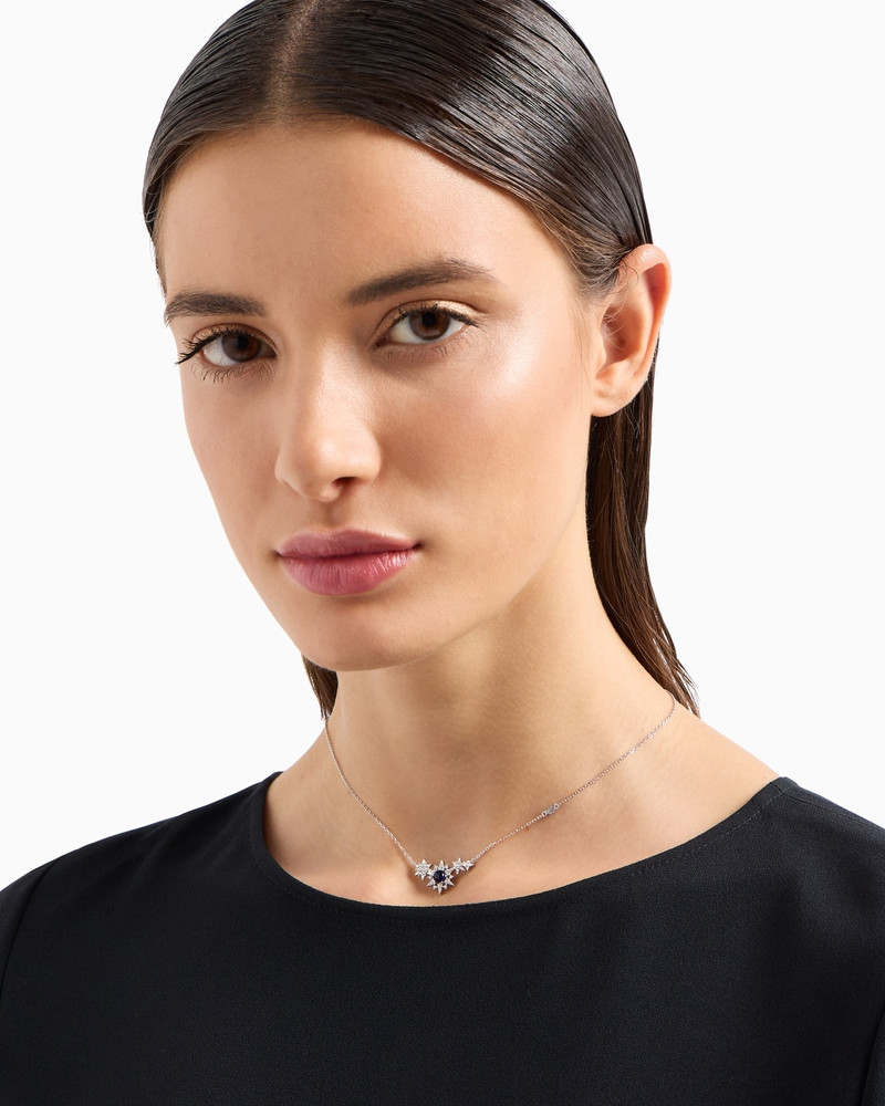 EMPORIO ARMANI STERLING SILVER STATION NECKLACE outlook