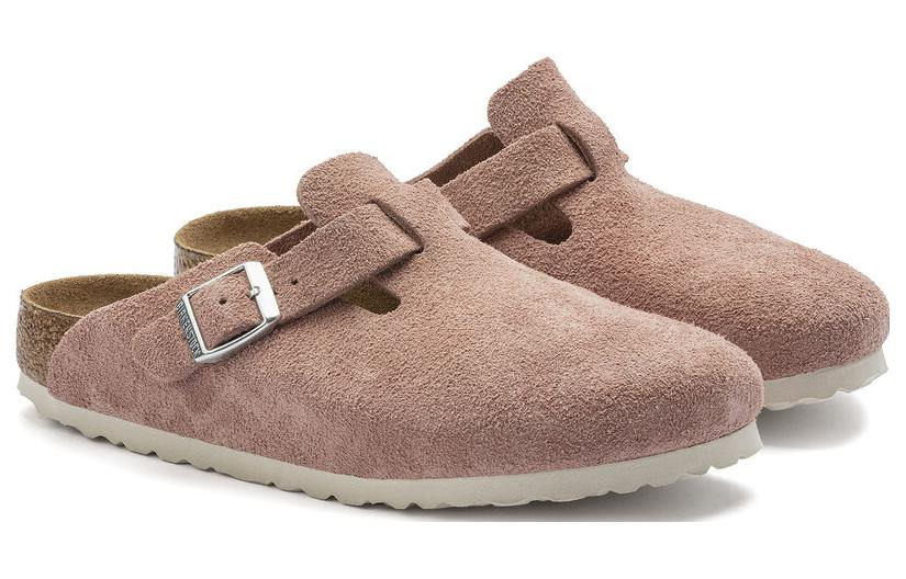 Birkenstock Boston Soft Footbed Suede Leather Sandals 'Pink Clay' 1023279 - 3