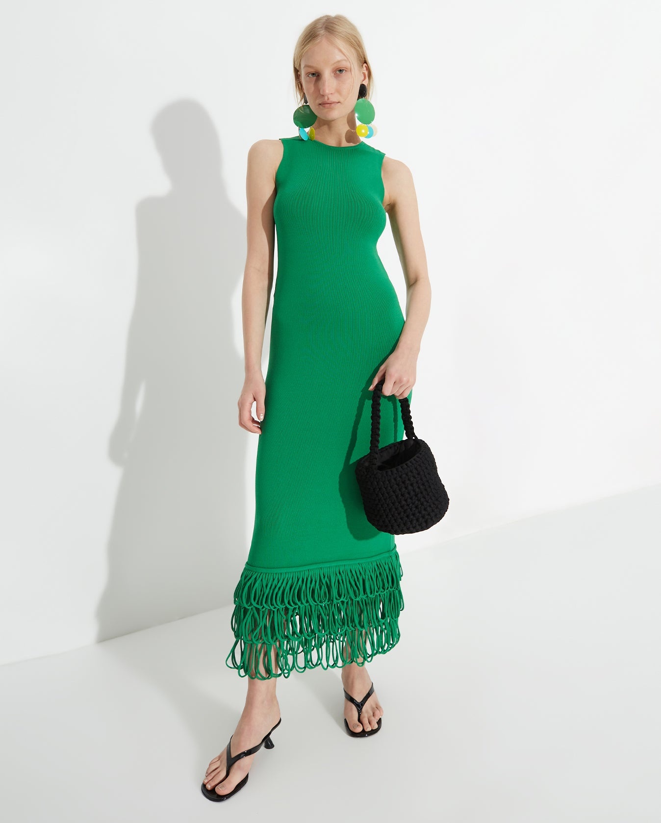 Albers Knit Dress - Green - 3