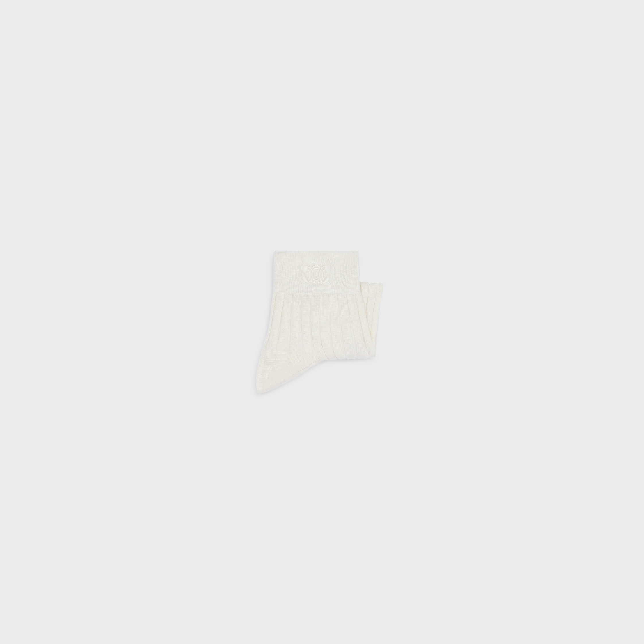 triomphe socks in ribbed silk - 2
